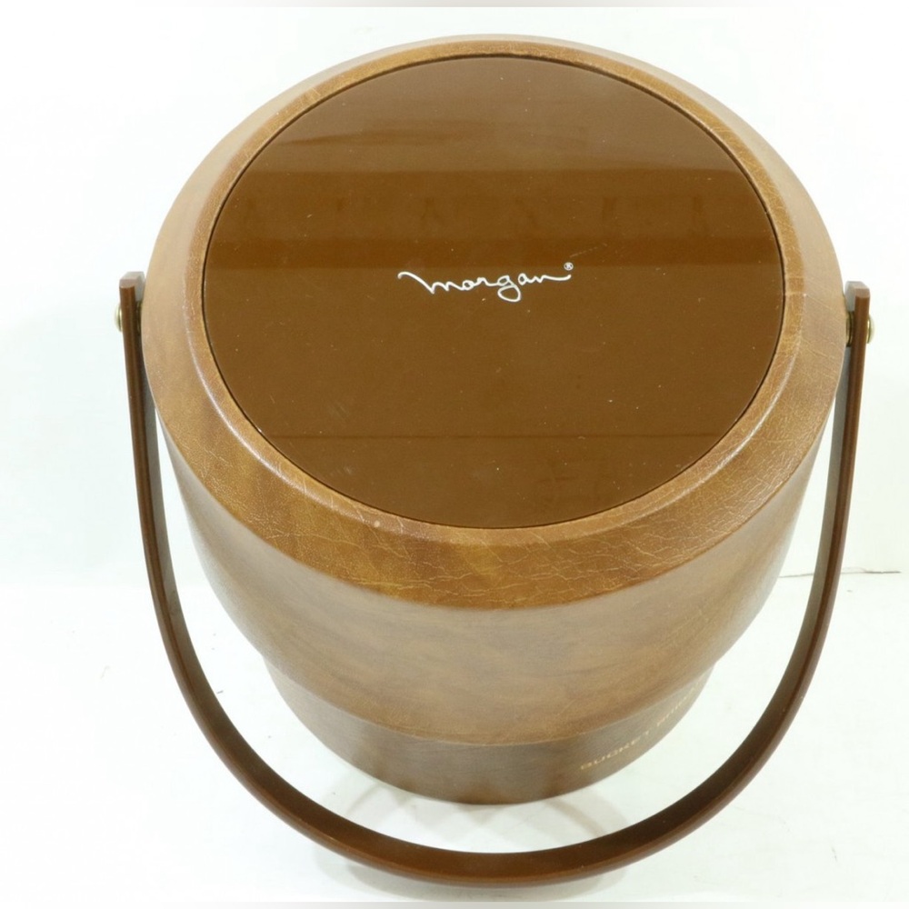 Vintage MCM Ice Bucket Morgan Designs, Bucket Brigade Collection Morgan & Co